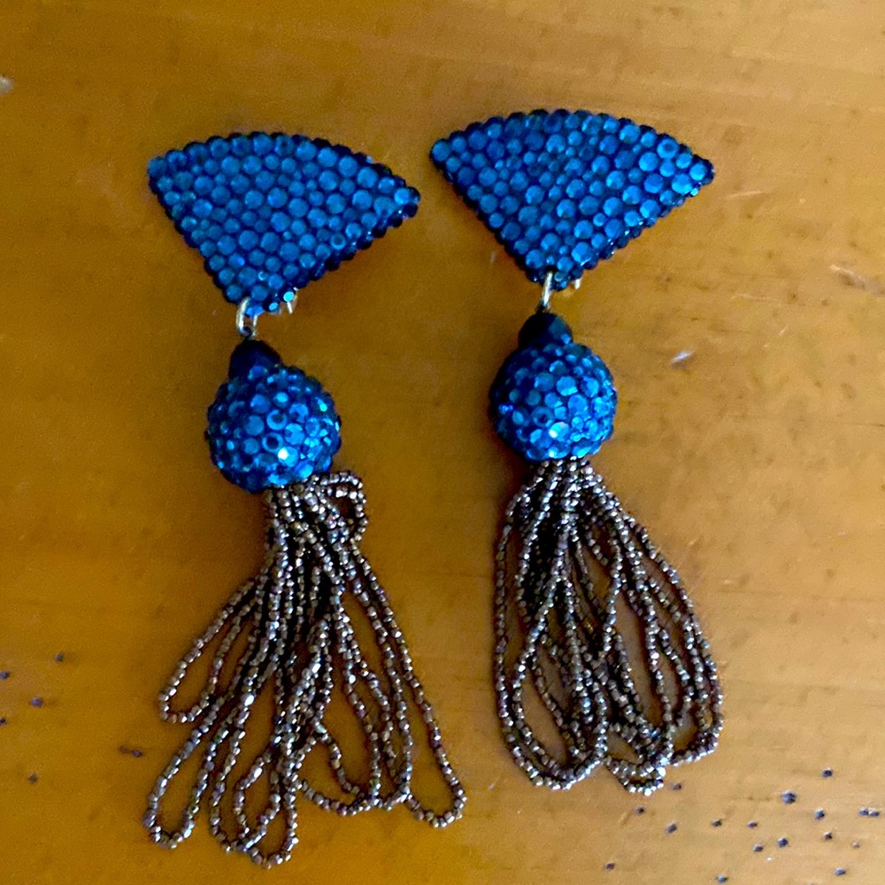 80s bauble clip on earrings